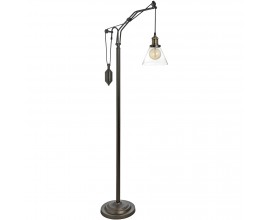 Designová industriální stojací lampa Hudson 165cm