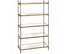 Antique Gold Tall Display Bookshelf