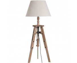 Designová dřevěná Tripod stolní lampa