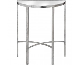 Designový zrcadlový půlkruhový stolek