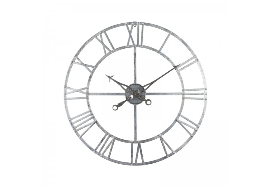Designové pevné hodiny Skeleton 82cm