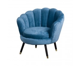 Teal Ribbed Teacup Chair