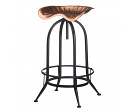 Copper Effect Tractor Seat Bar Stool