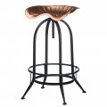 Copper Effect Tractor Seat Bar Stool
