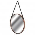 Designové závěsné zrcadlo měděné Rim 54cm