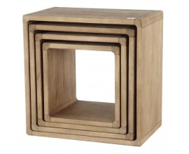 Four Tier Wooden Display Cubes