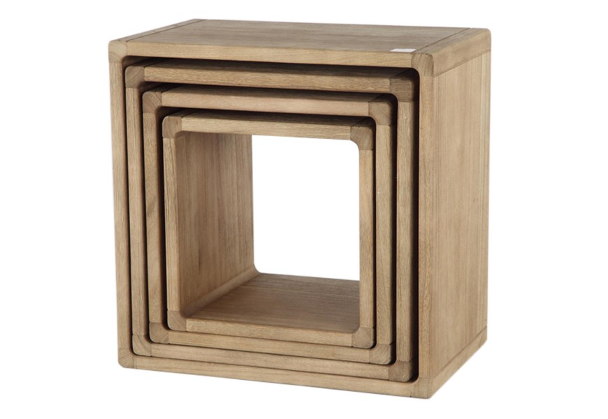 Four Tier Wooden Display Cubes