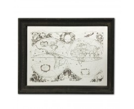 Mirrored Map Of The World Wall Art