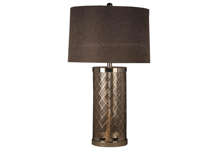 The Comoros Chrome Aberesque Table Lamp