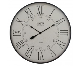 Stylové nástěnné hodiny Embossed 80cm