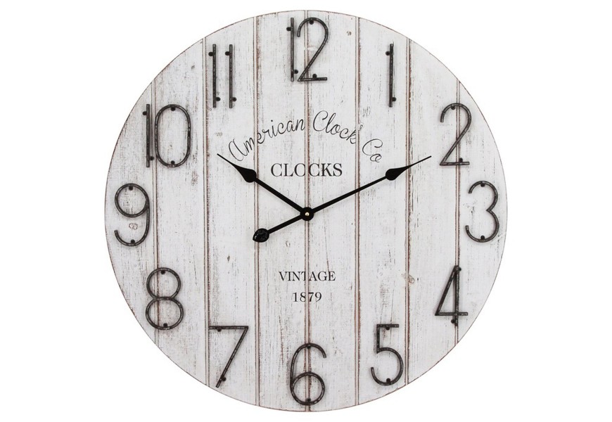Rustic Retro Plank Design Wall Clock