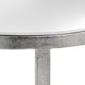 Designový zrcadlový půlkruhový stolek