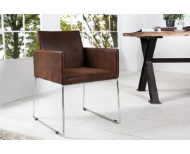 Elegantní moderní židle Bari hnědá