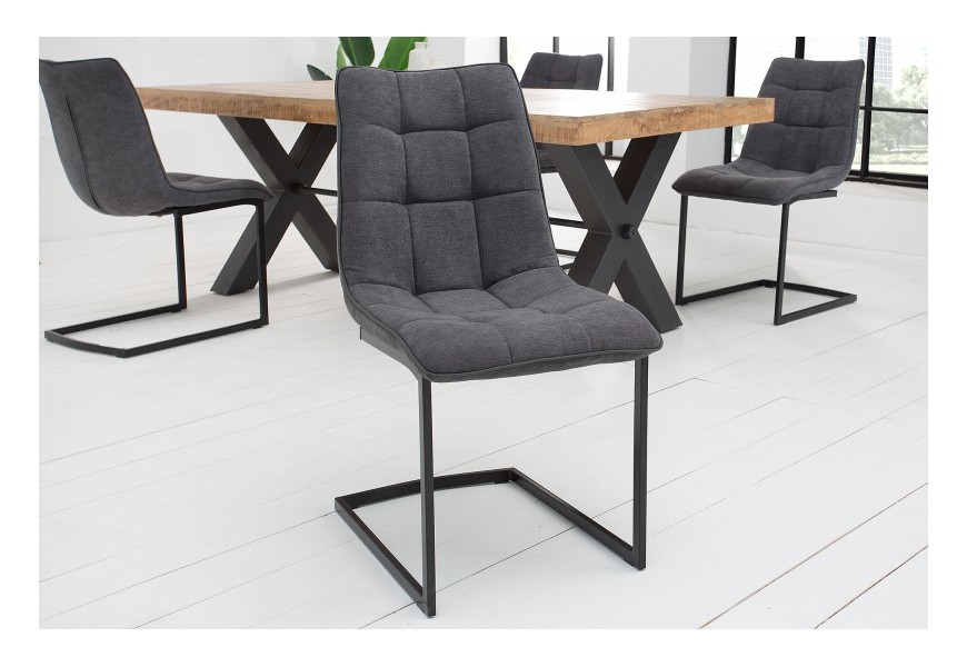 Designová moderní židle Suave II tmavě šedá