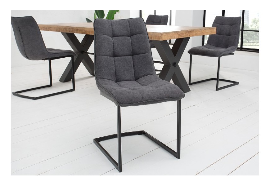Designov&aacute; modern&iacute; židle Suave II tmavě &scaron;ed&aacute;