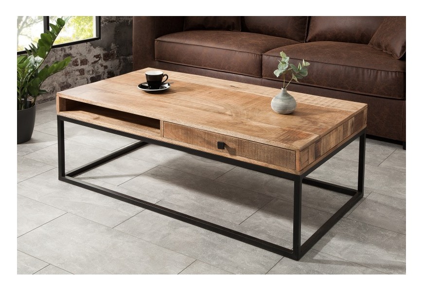 Designový konferenční stolek z masivu Steele Craft 115cm