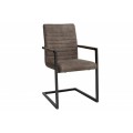 Designová prošívaná židle Modern Royal tmavě šedá