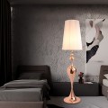Luxusní art-deco designová stojací lampa Rosa 160cm zlatá