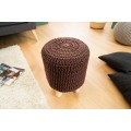 Designová moderní taburetka Stool 41cm hnědá