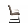 Designová prošívaná židle Modern Royal tmavě šedá