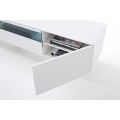 Designový moderní TV stolek True White 185cm bílý