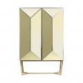 Designová zrcadlová skříň Saanen v Art Deco stylu