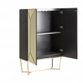 Designová zrcadlová skříň Saanen v Art Deco stylu