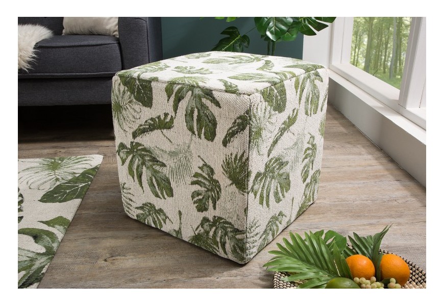 Stylová taburetka Tropical 45cm