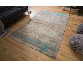 Orientální designový koberec Adassil z bavlněných vláken v modro-hnědém provedení