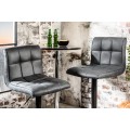 Barová židle Modena 95-115 cm šedá
