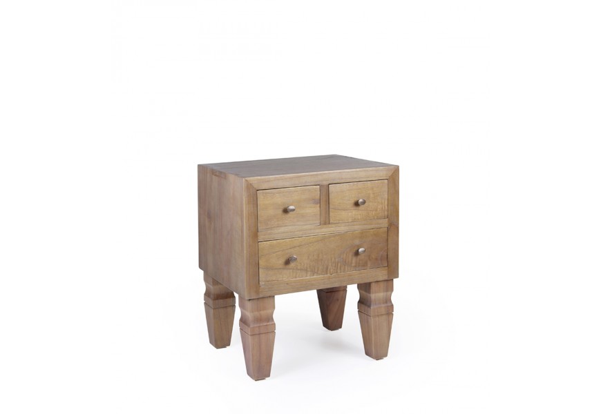 Luxusní koloniální noční stolek MADERA z masivu