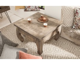 Stylový konferenční stolek z masivu Opium 60 cm šedý