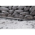 Extravagantní stříbrný kovový konferenční stolek Riverstone
