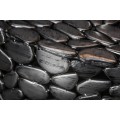 Extravagantní stříbrný kovový konferenční stolek Riverstone