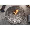 Extravagantní stříbrný kovový konferenční stolek Riverstone