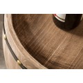 Atypická vinotéka Crawley z masivu v naturálních odstínech 80cm