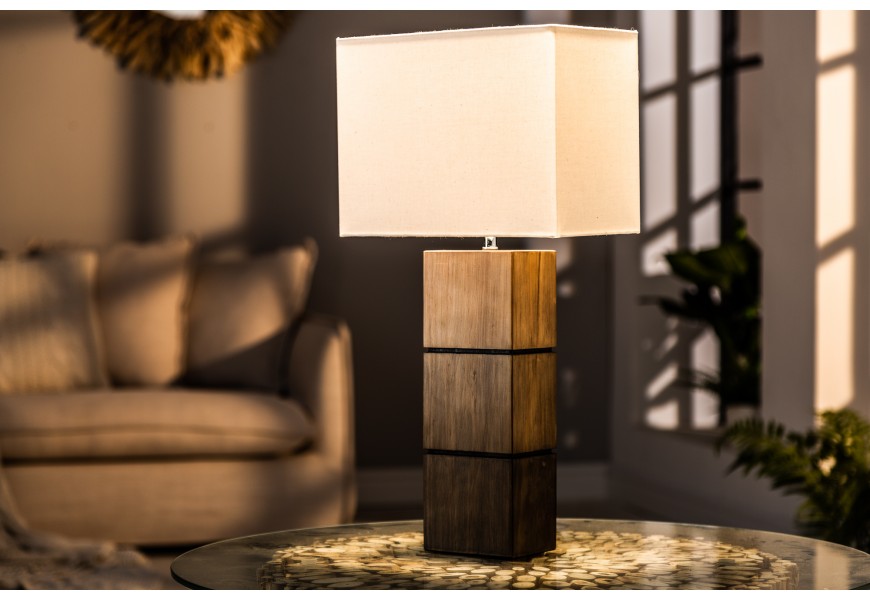 Designová stolní lampa Countryside z masivu