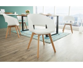 Designová skandinávská židle Nordic Star bílá
