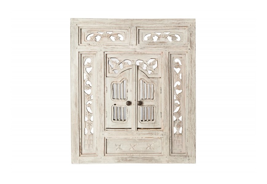 Designové dekorační zrcadlo Secret Window 70cm bílé