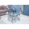 Designový originální konferenční stolek Driftwood 80cm šedá
