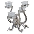 Antique Silver Octupus Tealight Holder