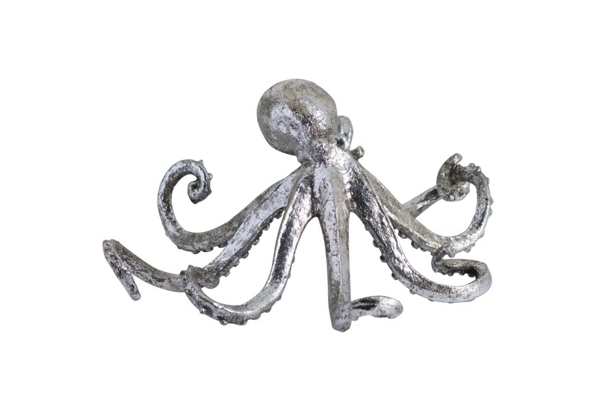 Antique Silver Octupus Ornament