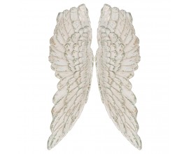 Antique White Large Angel Wings