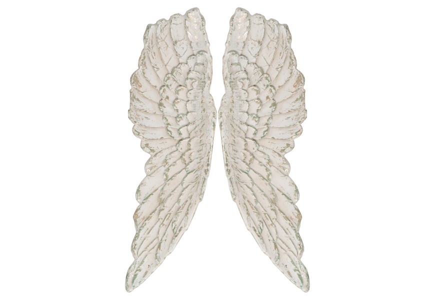 Antique White Large Angel Wings