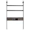 The Hudson Collection Bookshelf Desk With Two Drawers