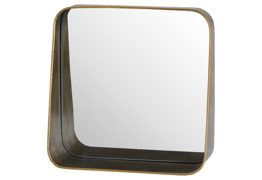 Antique Bronze Shelf Mirror