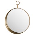 Antique Bronze Circular Mirror With Decrotive Loop
