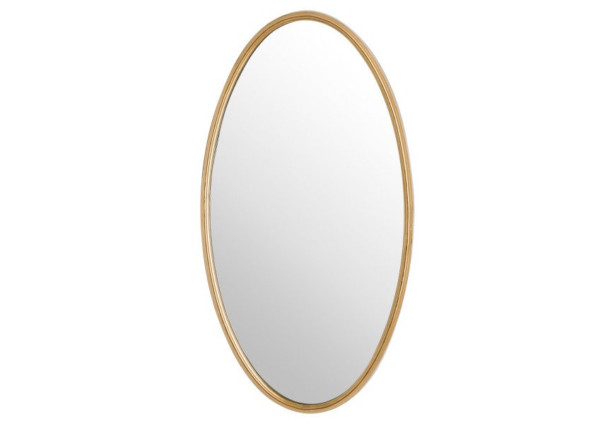 Antique Bronze Oval Mirror