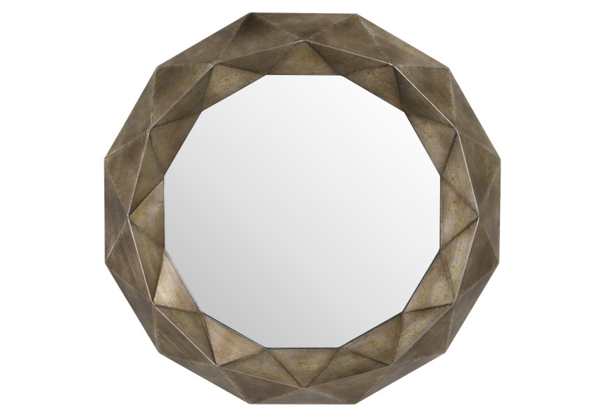 Geometric Bronze Wall Mirror