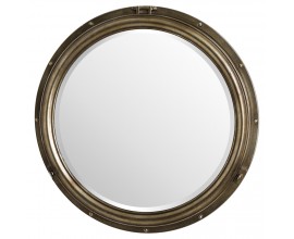Large Bronze Porthole Mirror
